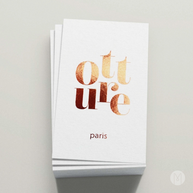 고급명함 - 오뛰르