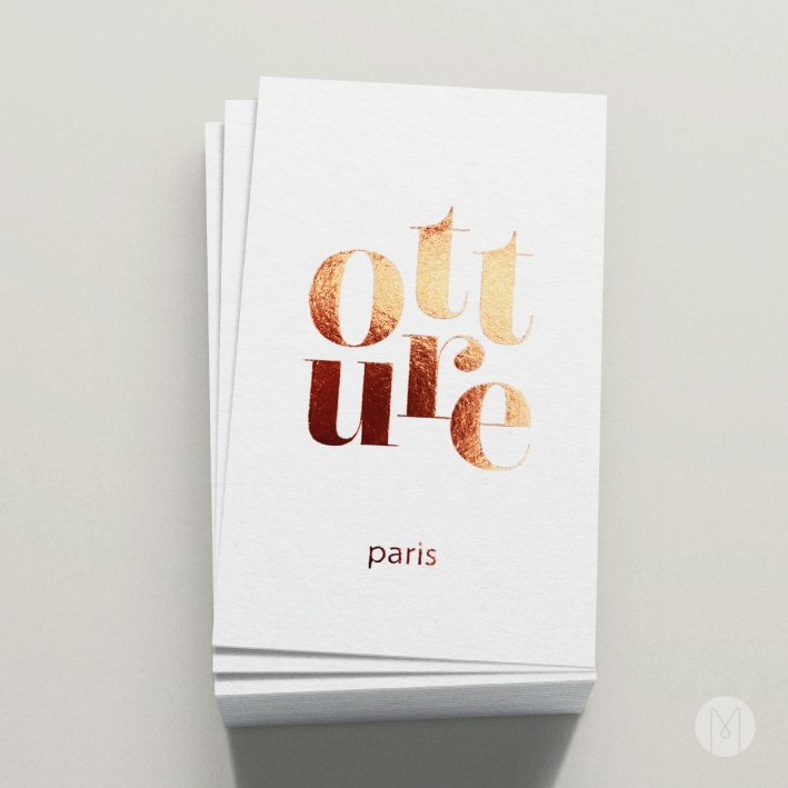 고급명함 - 오뛰르