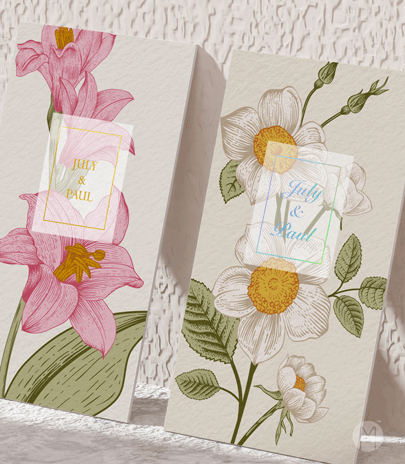 고급명함 - 줄리플라워