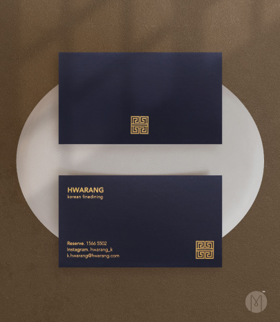 고급명함 - 헤리티지 네이비