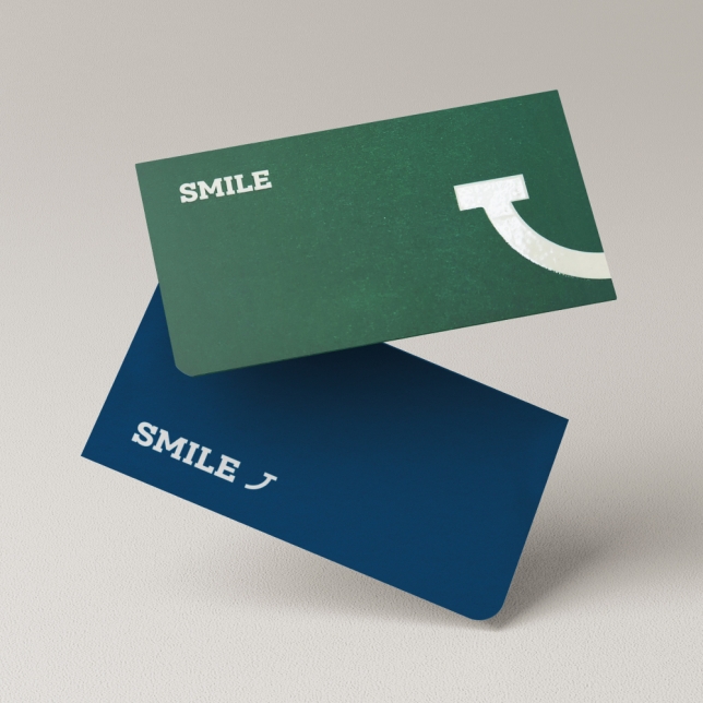 고급명함 - 스마일 (부분에폭시)