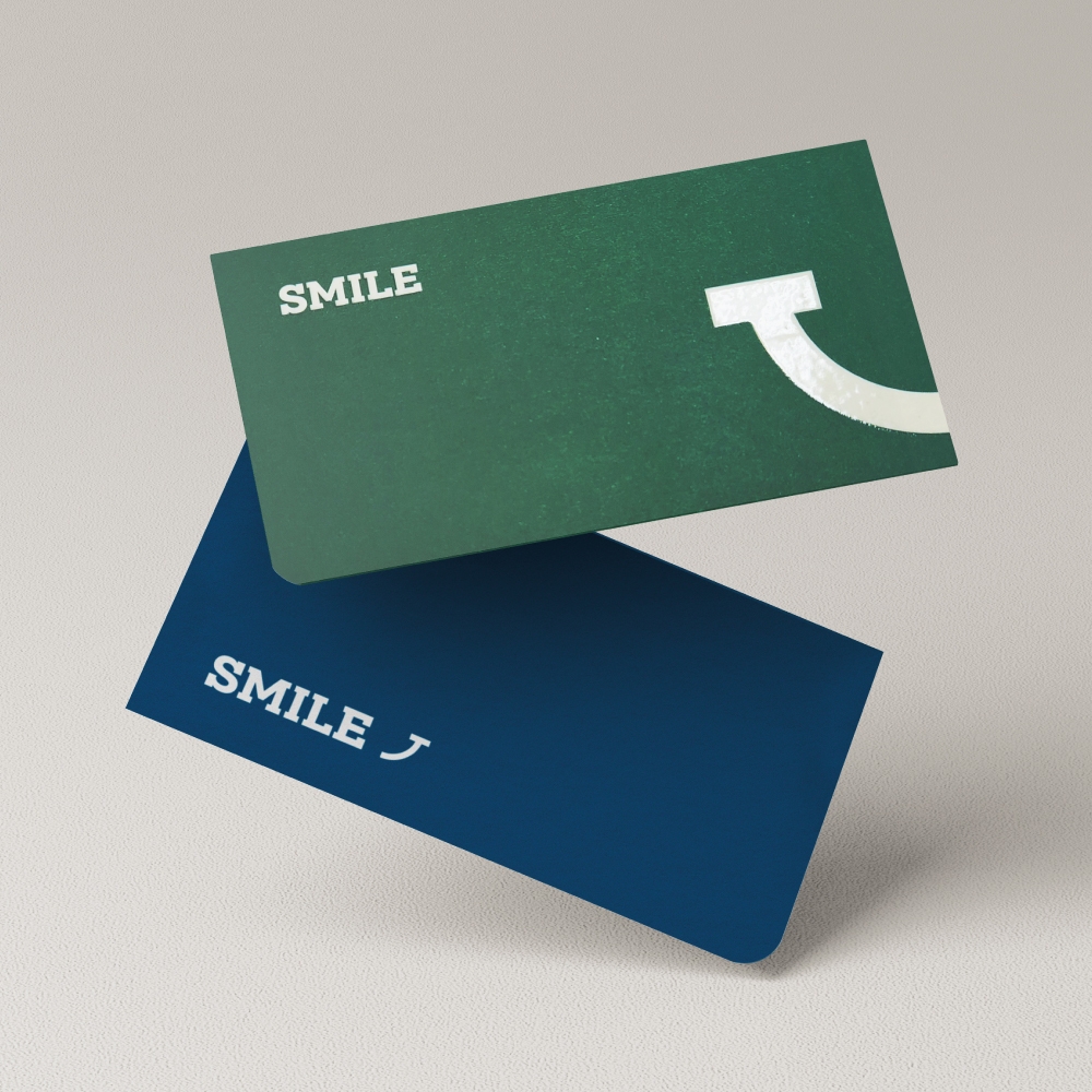 고급명함 - 스마일 (부분에폭시)
