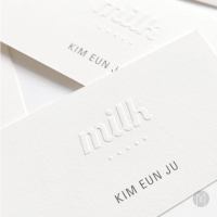 고급명함 - 밀크