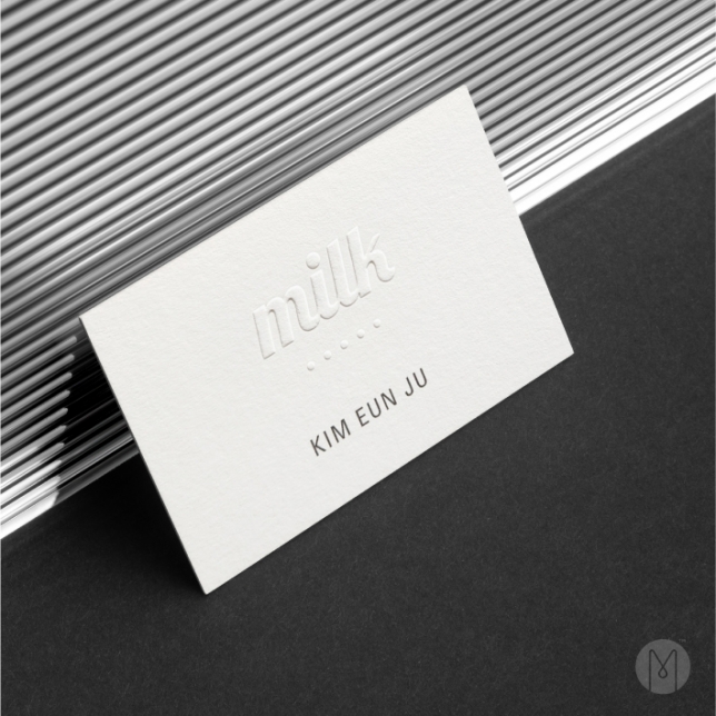 고급명함 - 밀크