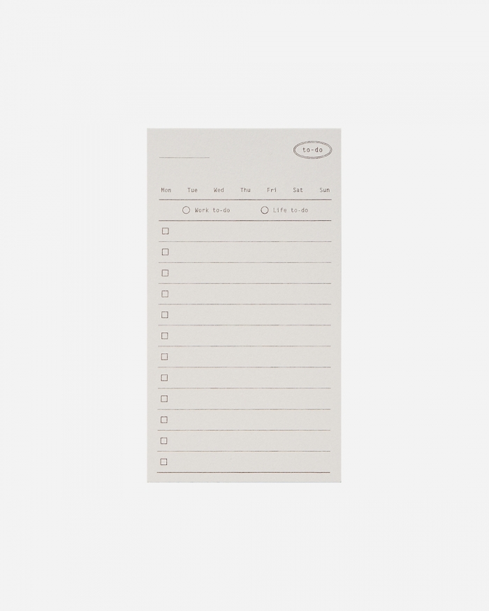 Plain memo pad