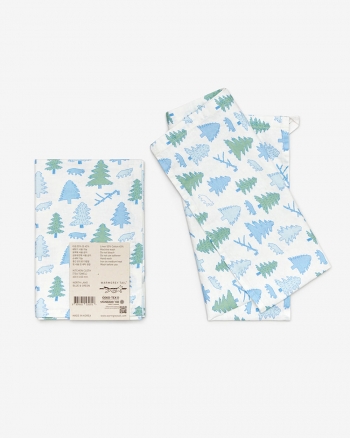 NORTH LAND KITCHEN CLOTH - BLUE & GREEN