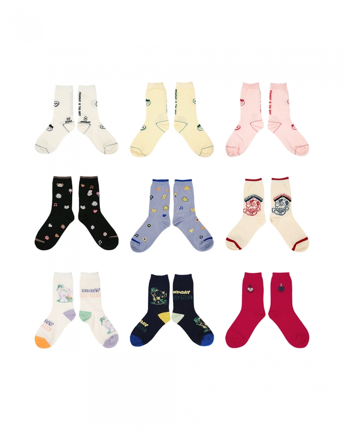 Slow Monday Socks 2 Set