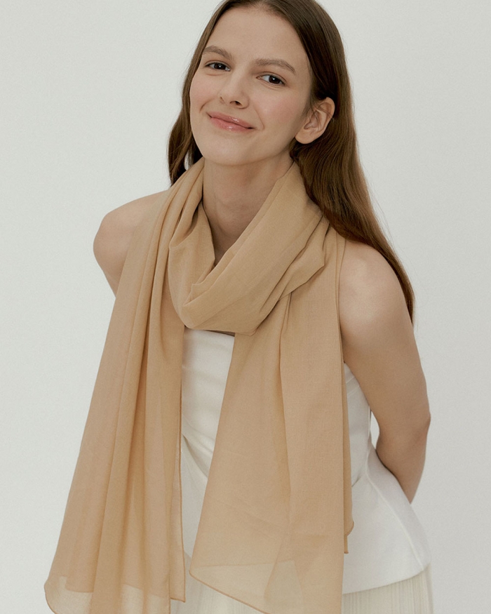 adela cotton scarf (4colors)