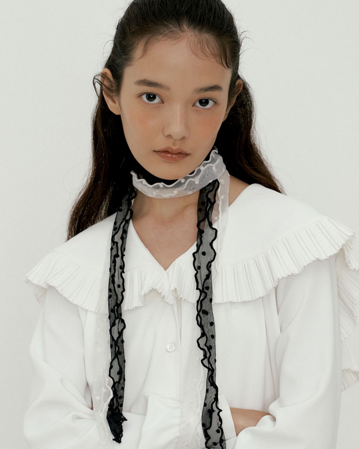 [SET] lottie lace set & may mini scarf
