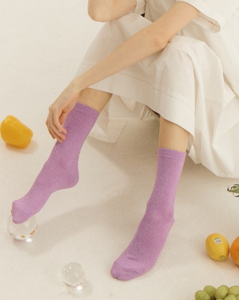 [IHM22059] Glitter Socks Lavender