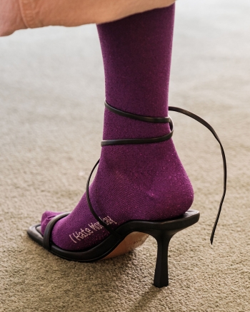 [IHM22002] Glitter Socks Purple