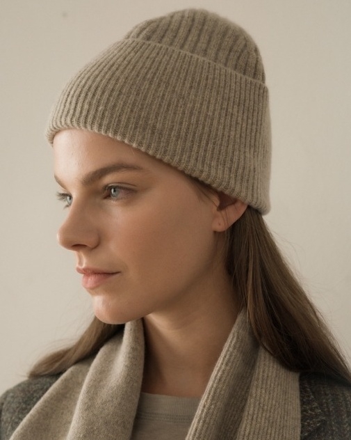 bud cashmere beanie (2 colors)