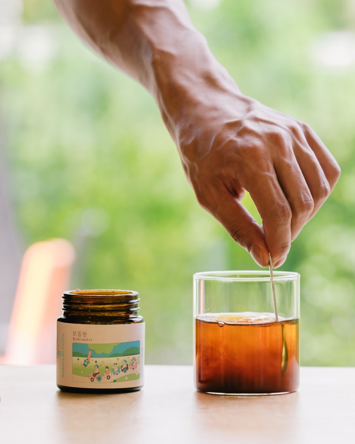 [선물포장] 크래프트 커피 파우더와 친환경 컵