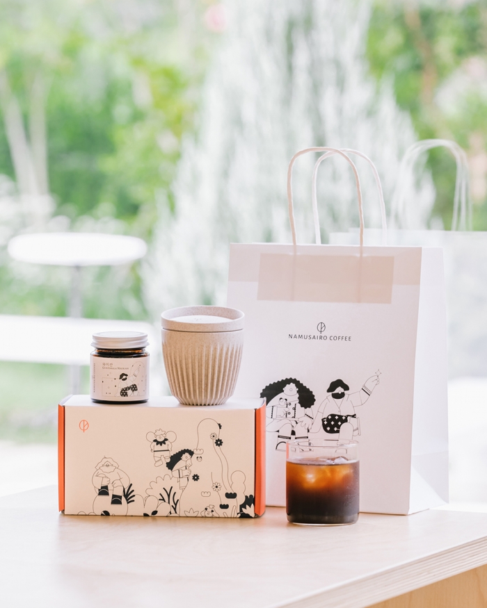 [선물포장] 크래프트 커피 파우더와 친환경 컵