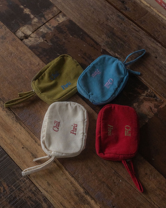 Easy-Peasy Corduroy Pouch (4color)