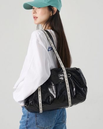 로고 글로시 데일리 보스턴백 (3 Colors)