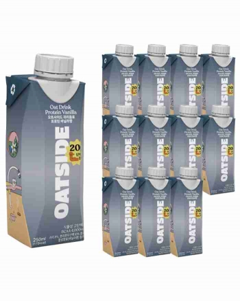 오트사이드 귀리음료 프로틴 바닐라 음료 250ml x 12개