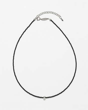 Donut Necklace - Black, Silver, Ice