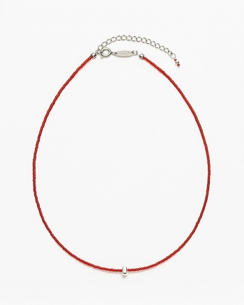 Donut Necklace - Cherry & Shine White