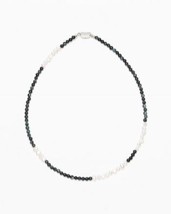 Burnt Pearl Bean Necklace