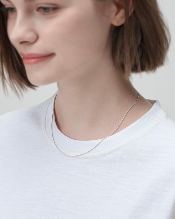 [단독선공개/선물포장] Basic Silver Necklace 1