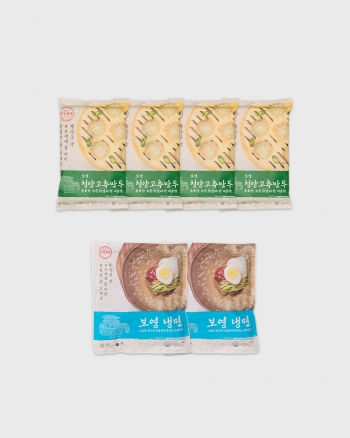 [8/6~순차출고][NEW] 청양고추만두 & 냉면 세트