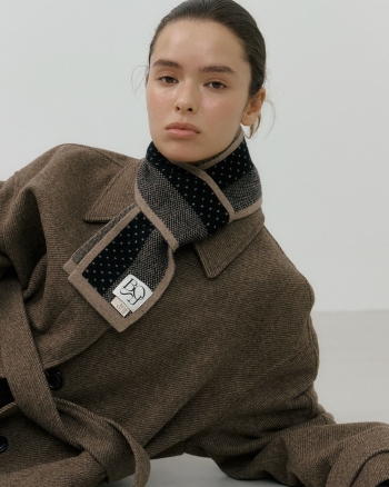 cozy dot mini muffler (2 colors)