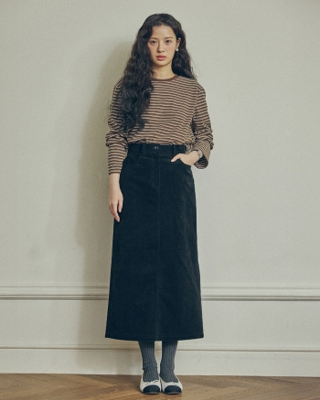 [단독] 골덴이 H라인 스커트