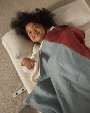 프리미엄리넨 투톤 벨보아 블랭킷 (4 color)