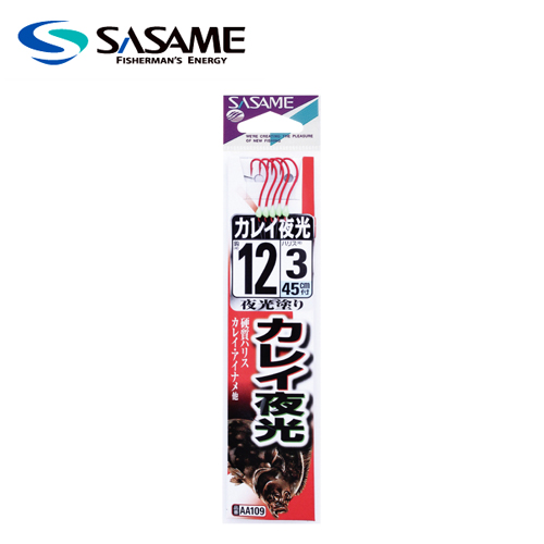 사사메 AA109 야광 가자미 바늘 레드