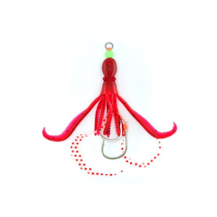 유앤아이피싱 대구라바 UV 타코웜 야광 TPE 더블훅