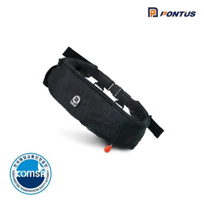 폰터스 PONTUS-009 허리 벨트형 자동팽창식 구명조끼 KOMSA 착용성향상형 승인