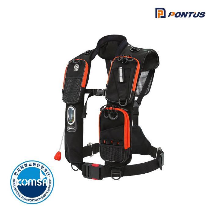 폰터스 PL-9500 자동팽창식 구명조끼 KOMSA 착용성향상형 승인