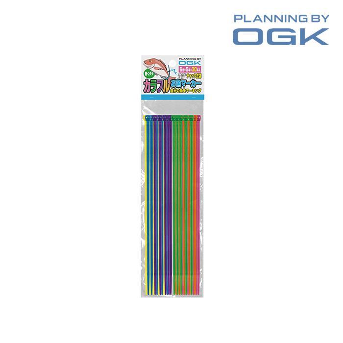 OGK 컬러풀 피쉬 마커 OG483 케이블타이 6컬러