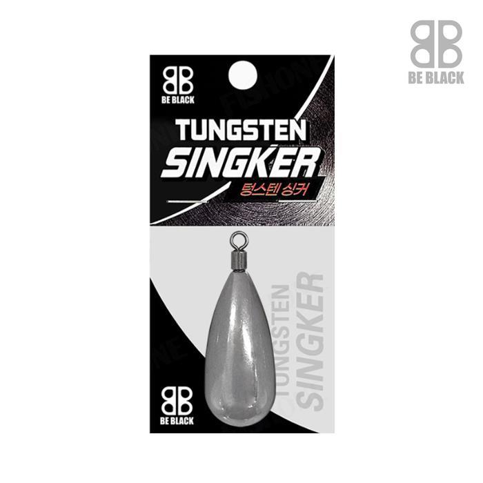 비블랙 물방울 텅스텐 싱커 봉돌