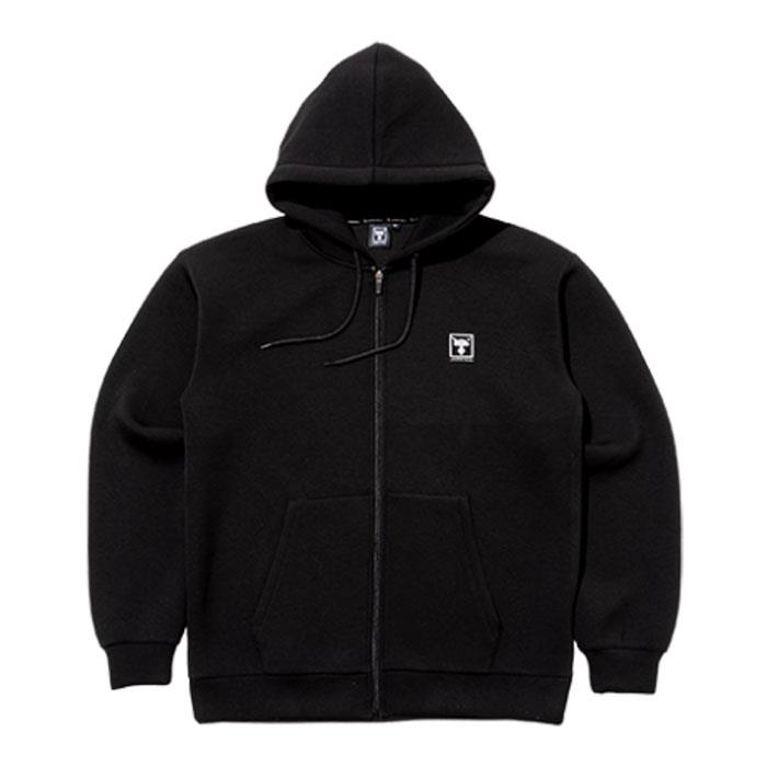 자칼 저지 집업 로고 후디