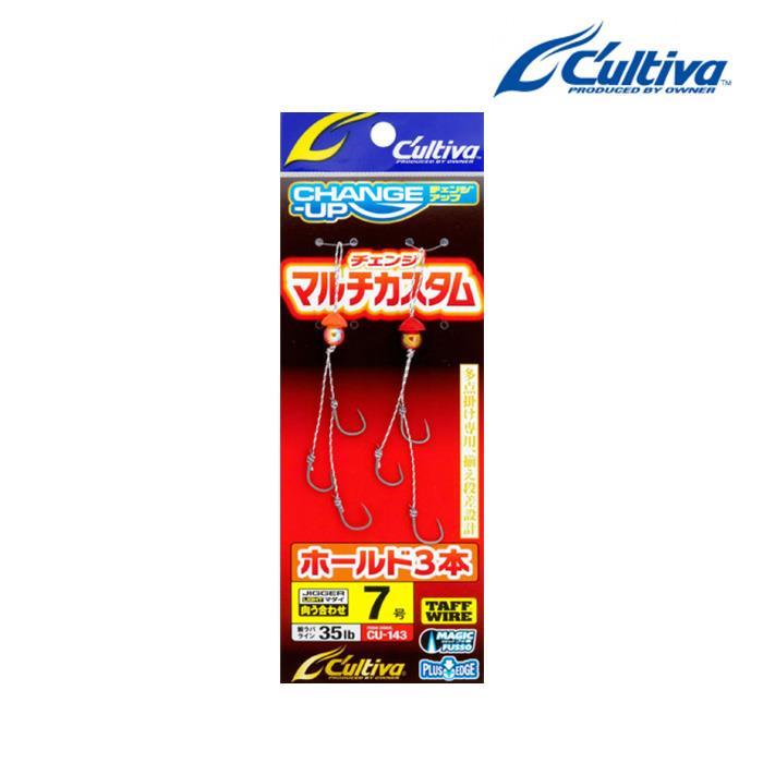 오너 컬티바 체인지업 멀티 커스텀 홀더 3본 CU-143 타이라바 묶음바늘