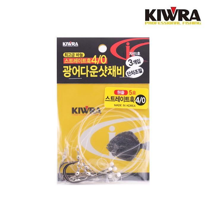 키우라 광어 다운샷 채비 K-302 스트레이트훅