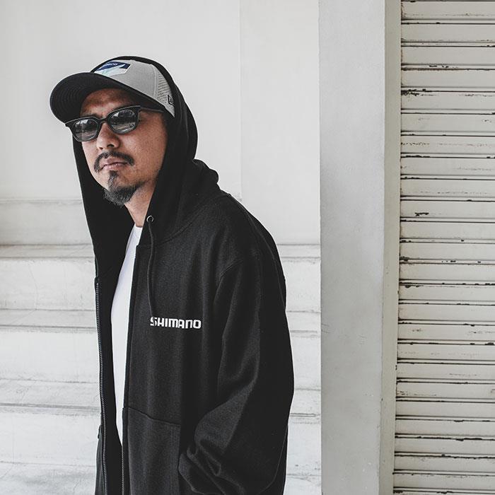 [한정판] 시마노 빅 로고 집업 후디