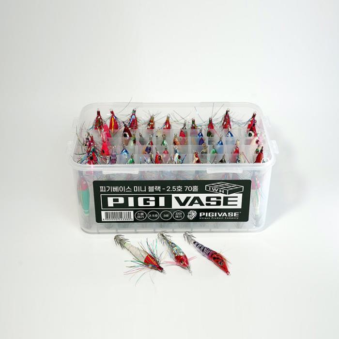 피기베이스 미니블랙 70구 에기케이스 2.5호 3호 소형에기 전용