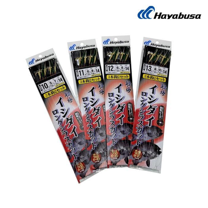 하야부사 돌돔 덜덜이 채비 T90701E6 회전구슬 포함 숏 타입 3단 2세트