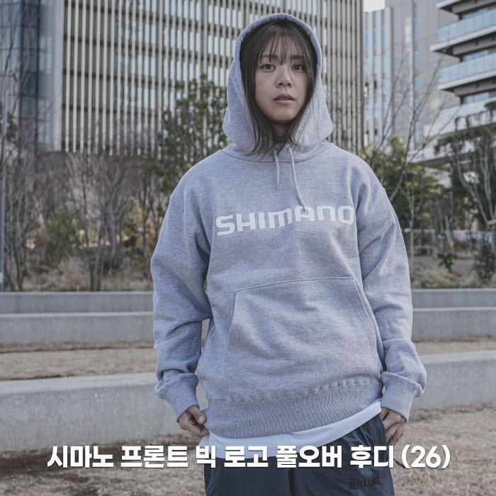 [한정판] 시마노 프론트 빅 로고 풀오버 후디 (26)