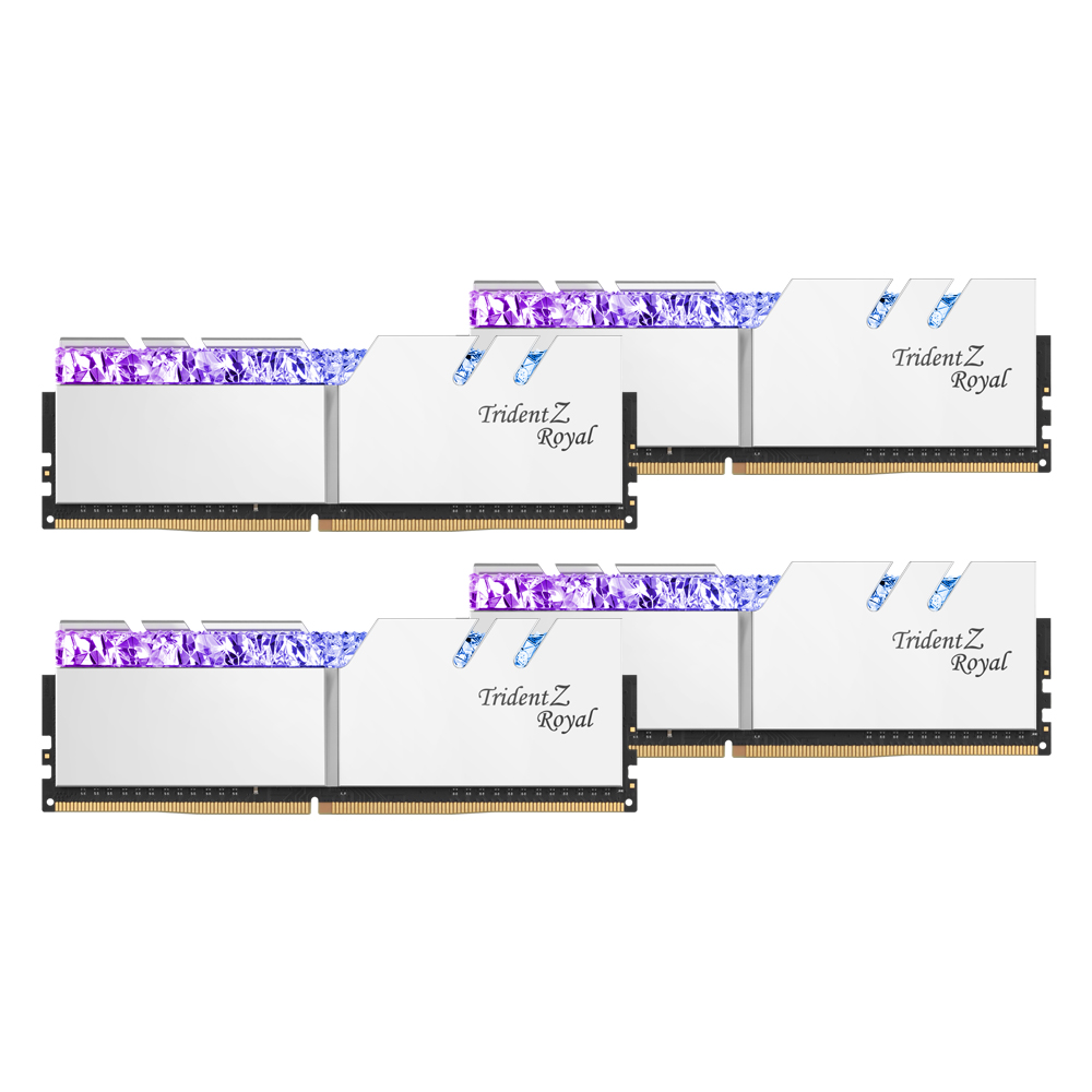 G.SKILL DDR4-3200 CL16 TRIDENT Z ROYAL 실버 패키지 (64GB(16Gx4))