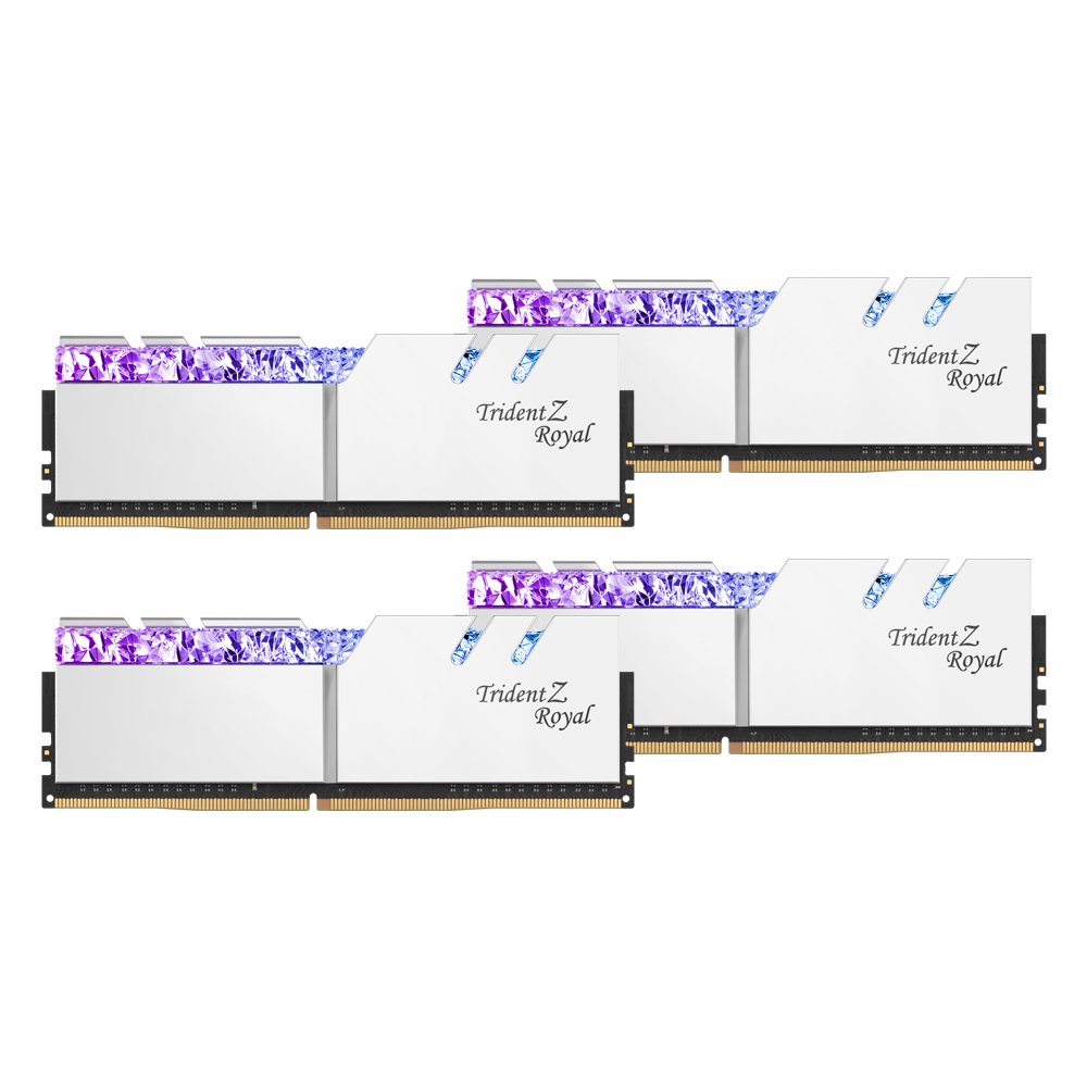 G.SKILL DDR4-3200 CL16 TRIDENT Z ROYAL 실버 패키지 (128GB(32Gx4))