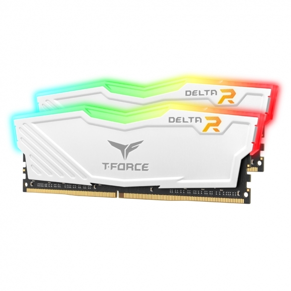 TEAMGROUP T-Force DDR4-3600 CL18 Delta RGB 화이트 패키지 16GB(8Gx2)