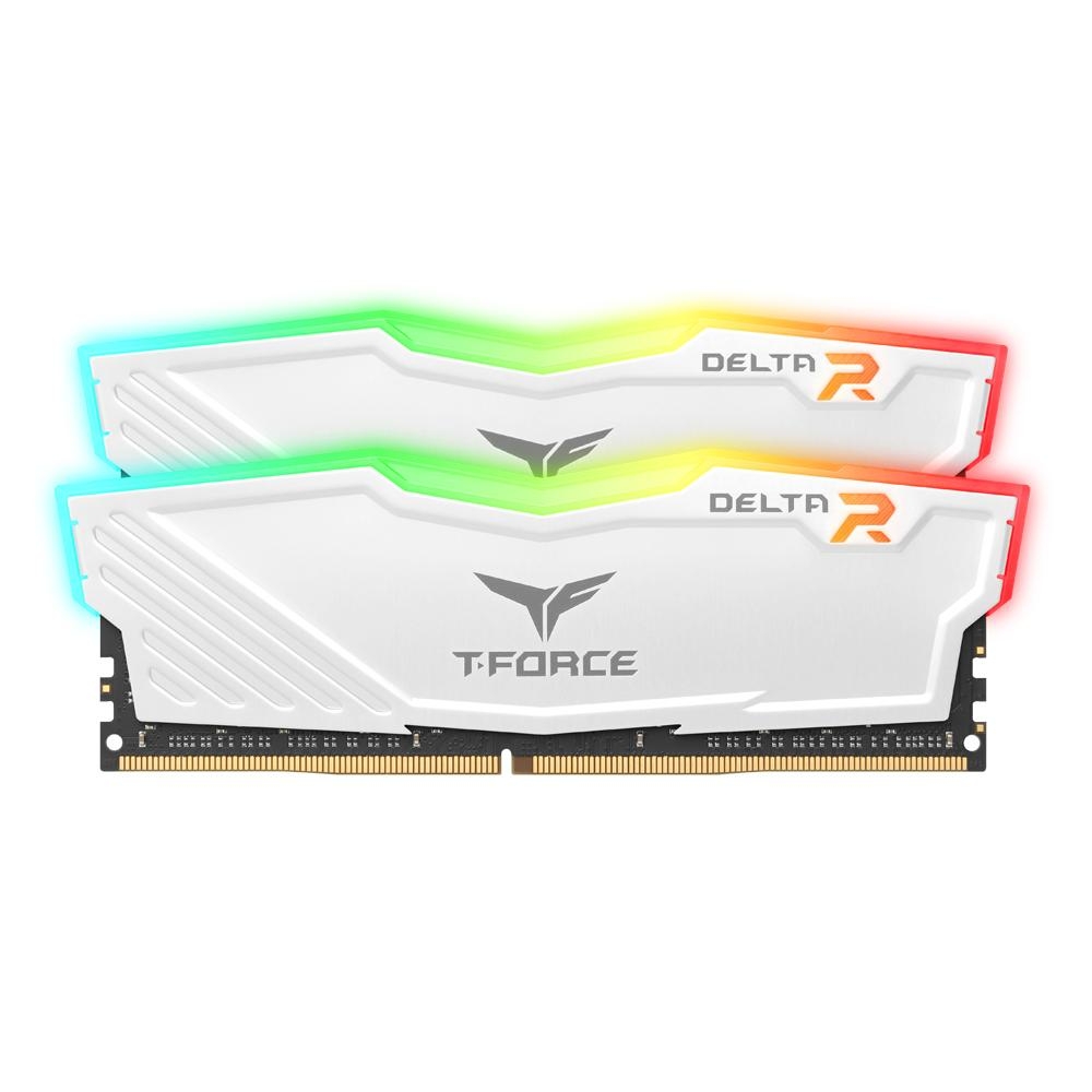 TEAMGROUP T-Force DDR4-3200 CL16 Delta RGB 화이트 패키지 16GB(8Gx2)