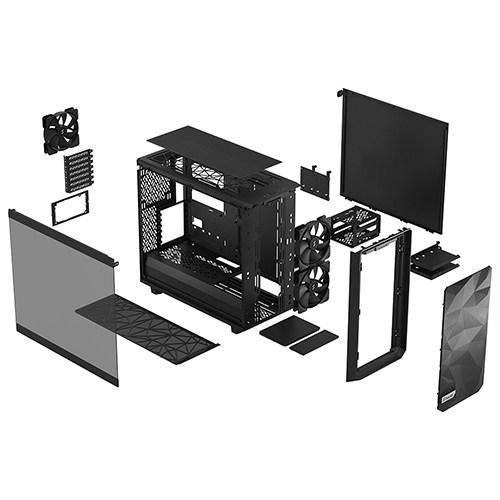 Fractal Design Meshify 2 Lite Light 강화유리 (Black)