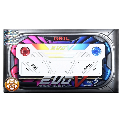 GeIL DDR5-6600 CL38 EVO V RGB White 패키지 (32GB(16Gx2))