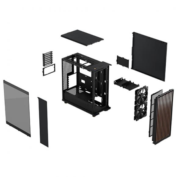 Fractal Design North TG Dark Tint Charcoal 블랙