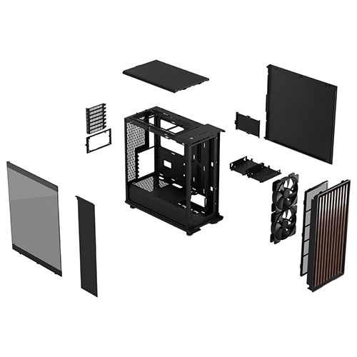 Fractal Design North TG Dark Tint Charcoal 블랙